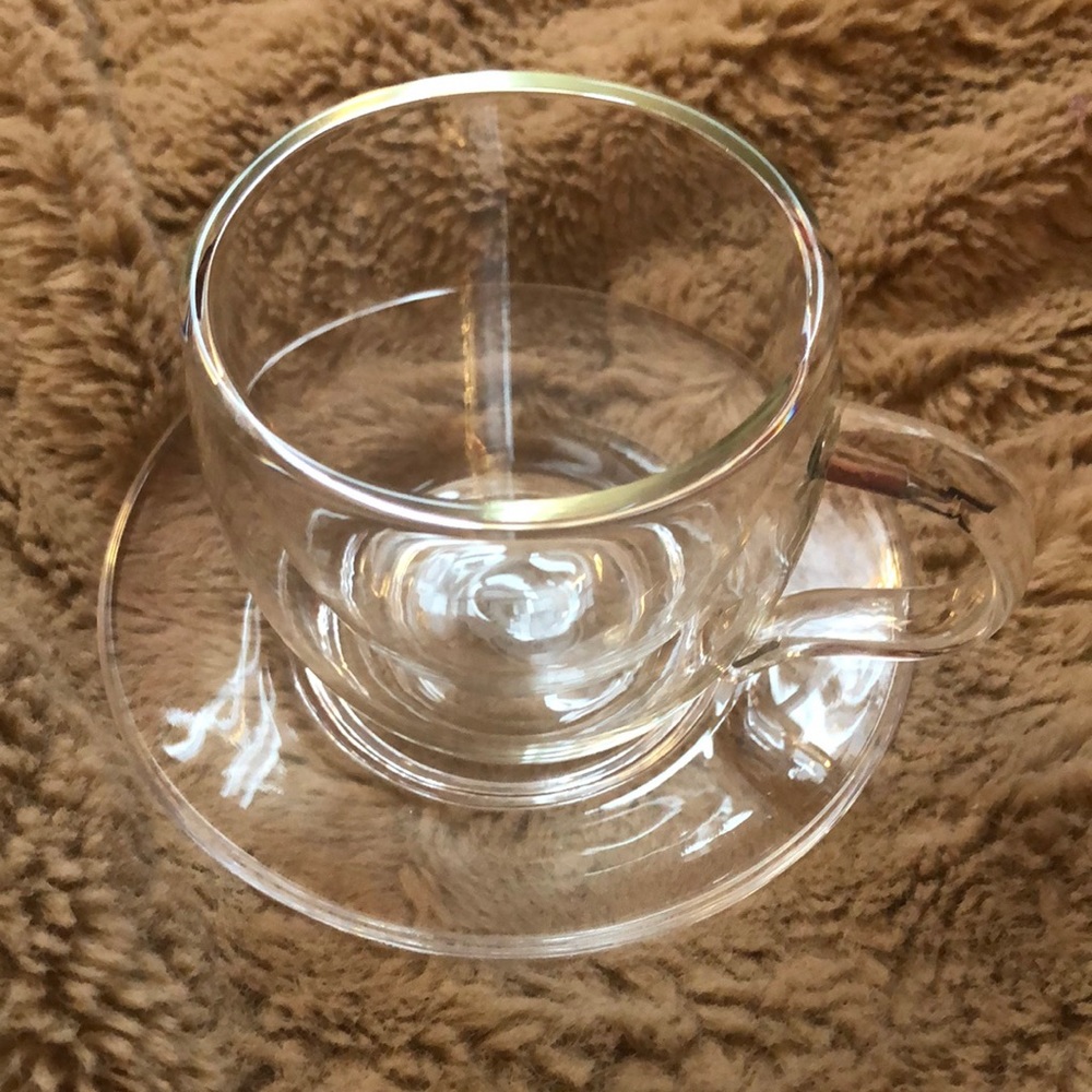 Insulated Tea cup w/ saucer New